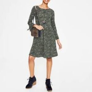 Boden Spring Josie Dress – Green Navy Pink Floral Print, Size 10P